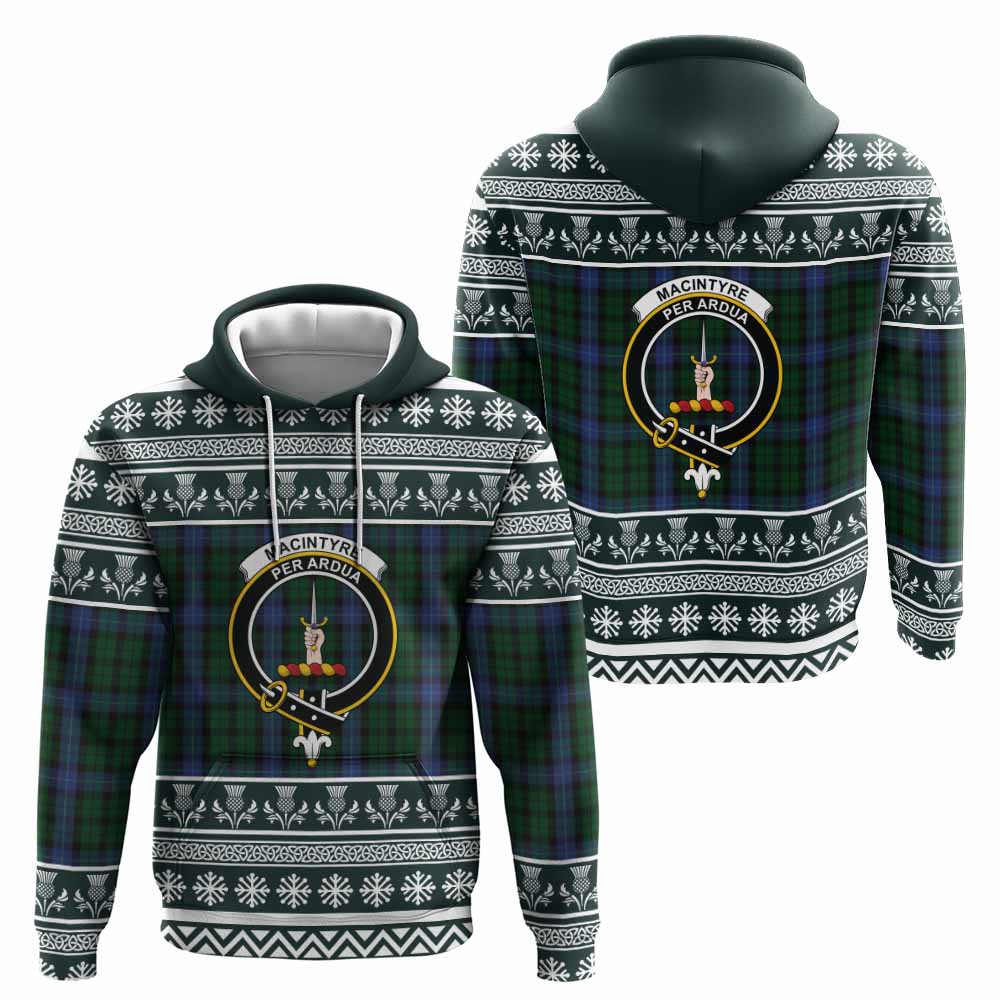 MacIntyre (McIntyre) Clan Tartan Christmas Hoodie with Family Crest - Tartan Vibes Clothing