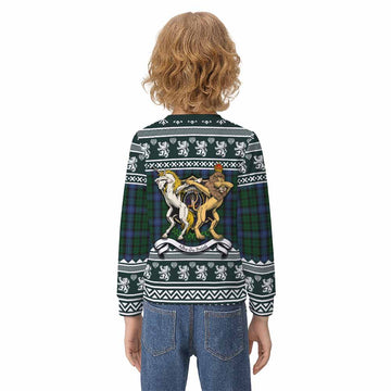 MacIntyre (McIntyre) Clan Tartan Crest Christmas Kid Ugly Sweatshirt Coat of Arms Funny Style
