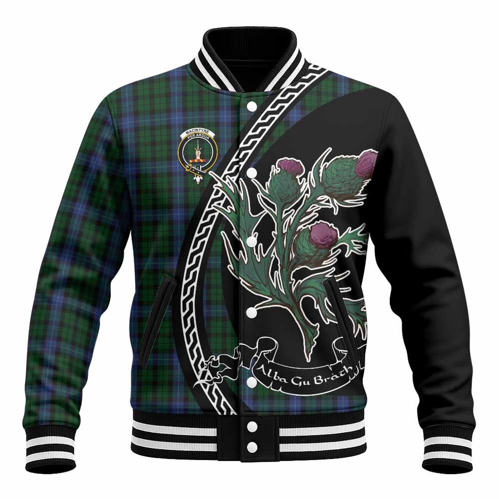 MacIntyre (McIntyre) Family Crest Tartan Baseball Jacket Alba Thistle Inspired - Tartan Vibes Clothing