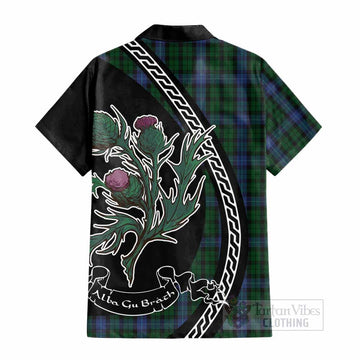 MacIntyre (McIntyre) Family Crest Tartan Cotton Hawaiian Shirt Alba Thistle Inspired