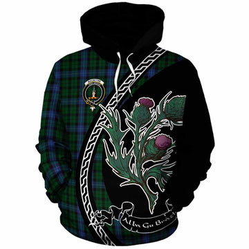 MacIntyre (McIntyre) Family Crest Tartan Cotton Hoodie Alba Thistle Inspired
