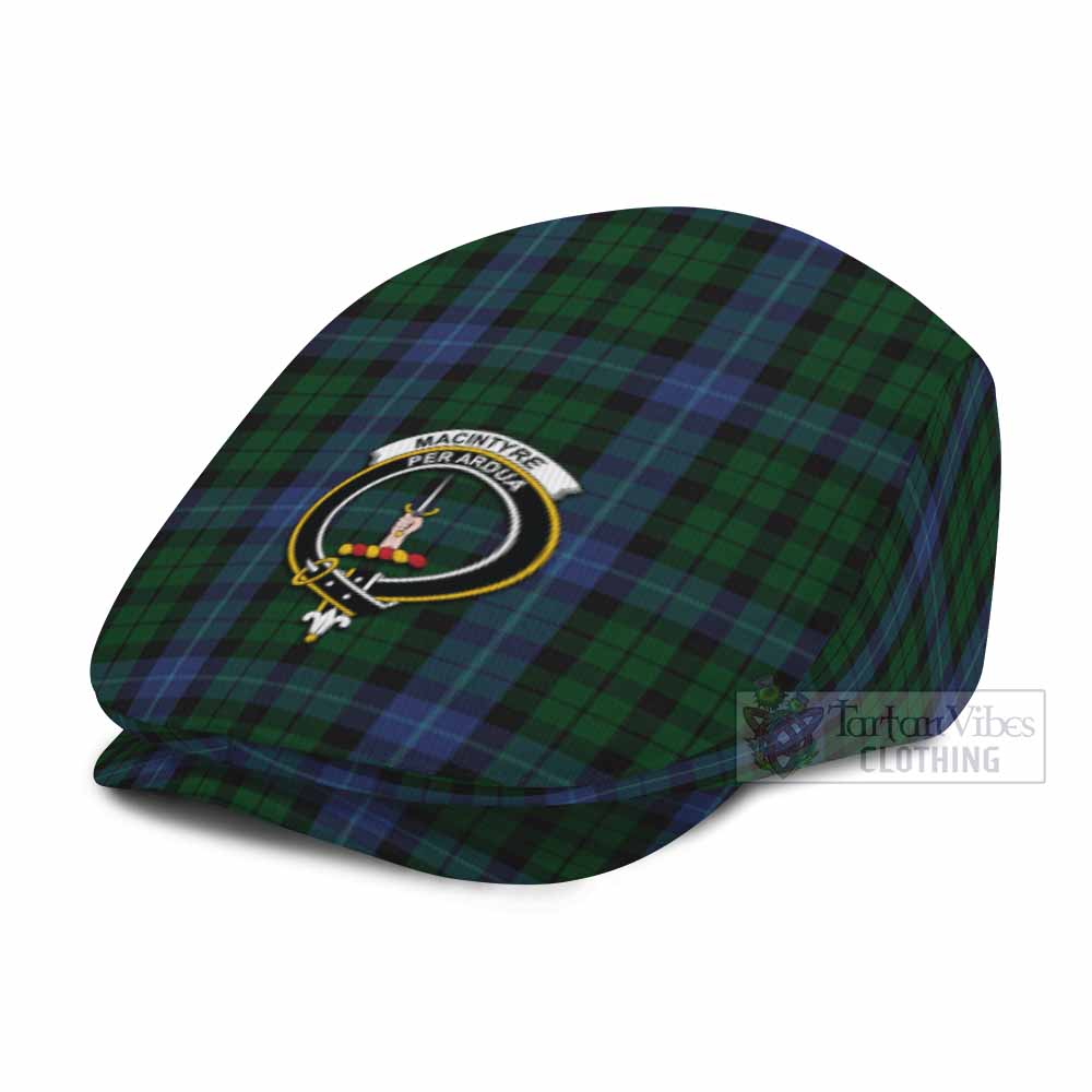 MacIntyre (McIntyre) Family Crest Tartan Jeff Cap, Tartan Flat Cap