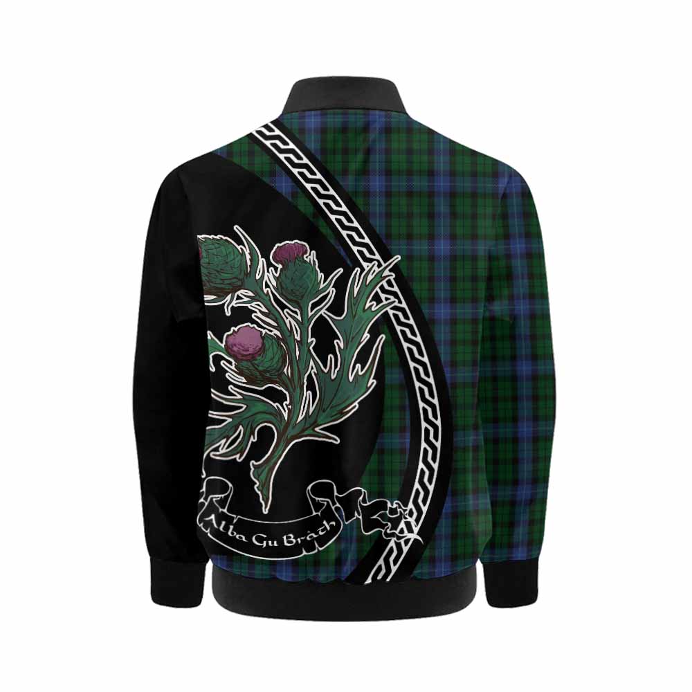 MacIntyre (McIntyre) Family Crest Tartan Kid Bomber Jacket Alba Thistle Inspired - Tartan Vibes Clothing