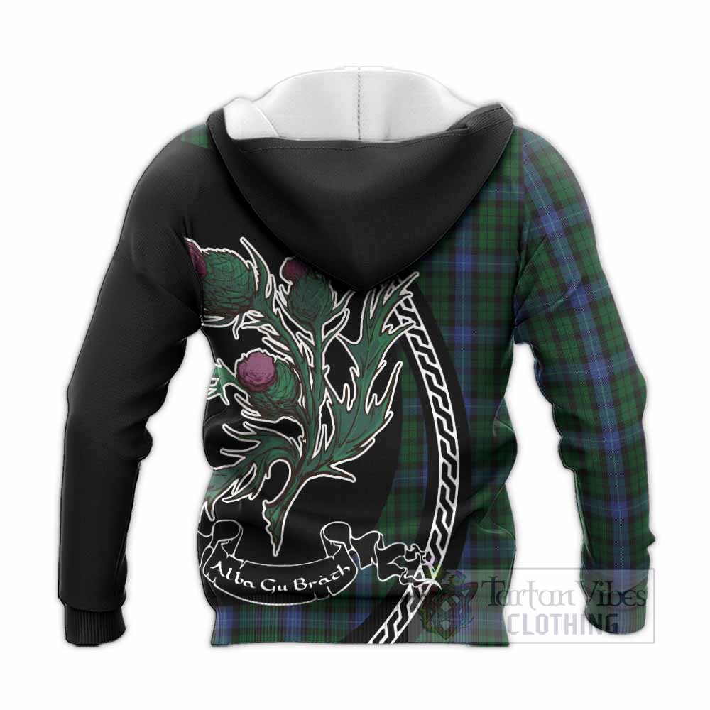 MacIntyre (McIntyre) Family Crest Tartan Knitted Hoodie Alba Thistle Inspired - Tartan Vibes Clothing