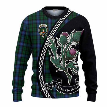 MacIntyre (McIntyre) Family Crest Tartan Knitted Sweater Alba Thistle Inspired