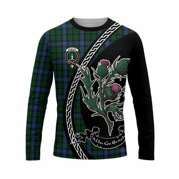 MacIntyre (McIntyre) Family Crest Tartan Long Sleeve T-Shirt Alba Thistle Inspired - Tartan Vibes Clothing