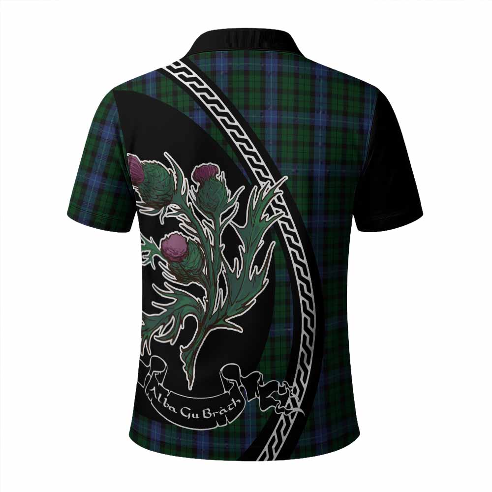 MacIntyre (McIntyre) Family Crest Tartan Polo Shirt Alba Thistle Inspired - Tartan Vibes Clothing
