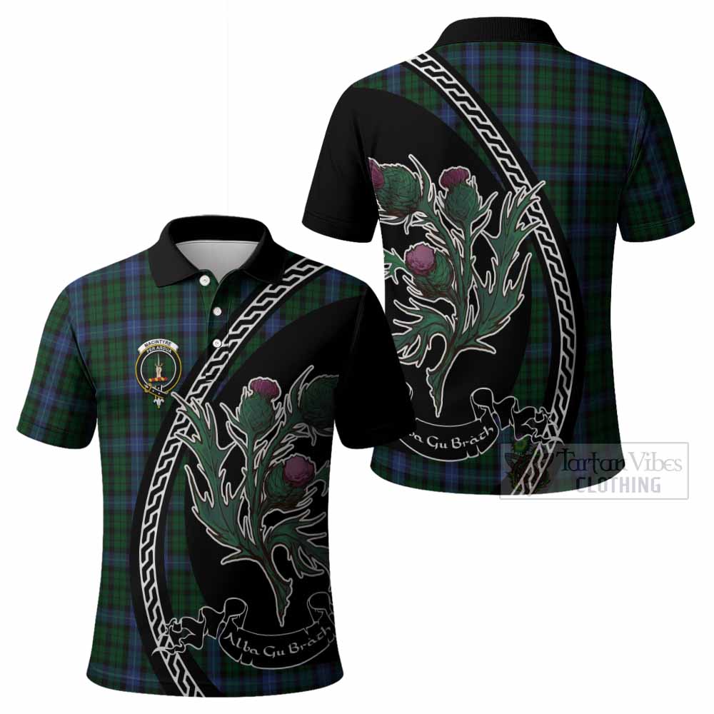 MacIntyre (McIntyre) Family Crest Tartan Polo Shirt Alba Thistle Inspired - Tartan Vibes Clothing