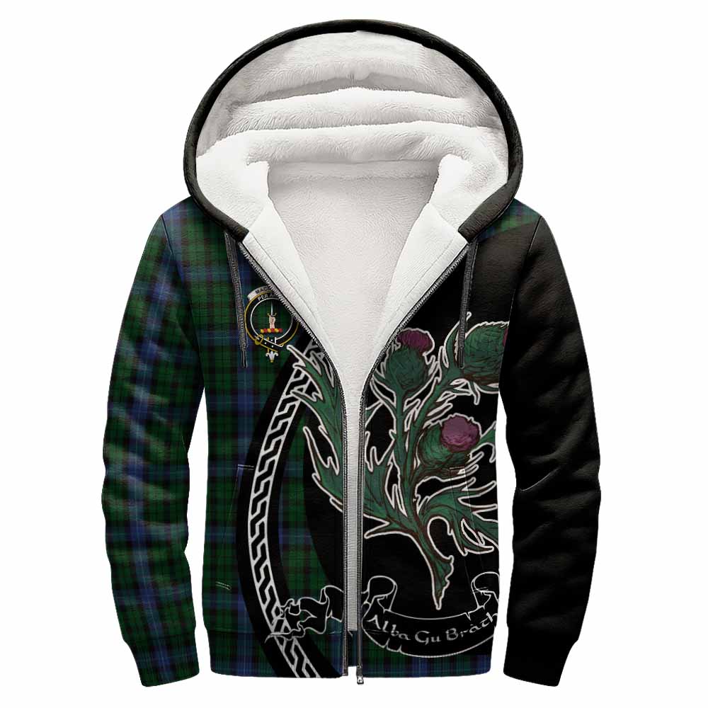 MacIntyre (McIntyre) Family Crest Tartan Sherpa Hoodie Alba Thistle Inspired - Tartan Vibes Clothing