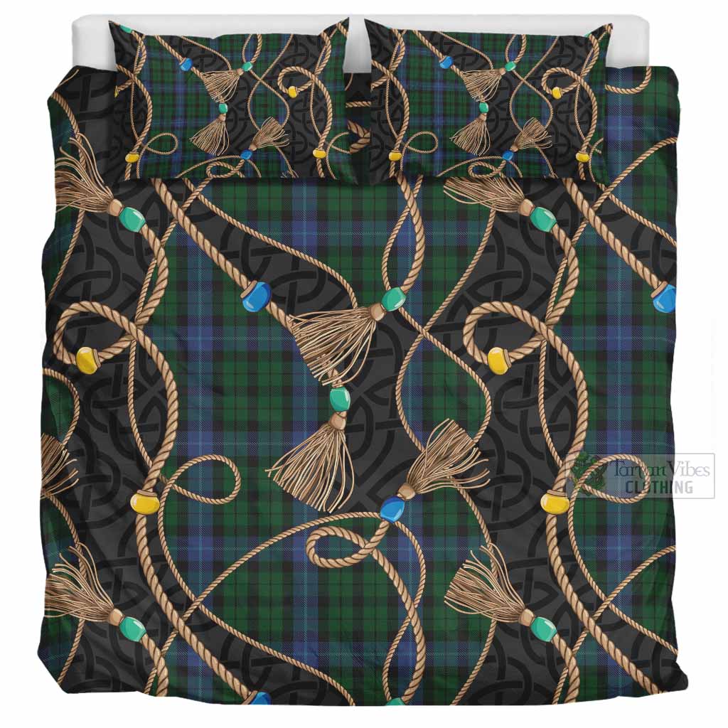 MacIntyre (McIntyre) Scottish Tartan Twisted Ropes Stylized Bedding Set UK Bedding Set UK Super King 104*94 inch - Tartan Vibes Clothing