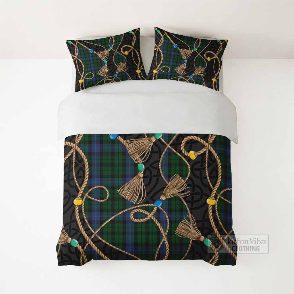 MacIntyre (McIntyre) Scottish Tartan Twisted Ropes Stylized Bedding Set - Tartan Vibes Clothing