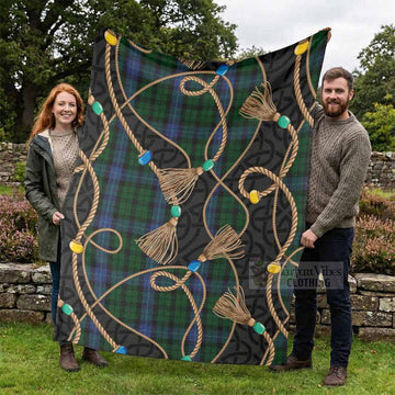 MacIntyre (McIntyre) Scottish Tartan Twisted Ropes Stylized Blanket - Tartan Vibes Clothing
