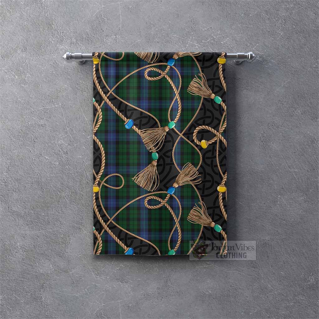 MacIntyre (McIntyre) Scottish Tartan Twisted Ropes Stylized Gonfalon Rectangle - Tartan Vibes Clothing