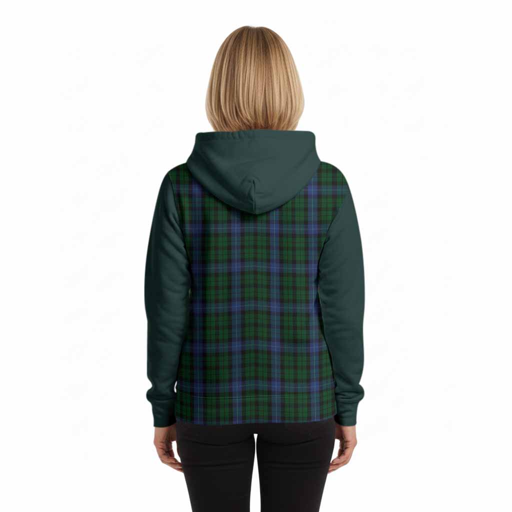 MacIntyre (McIntyre) Tartan Accent Hoodie with Family Crest