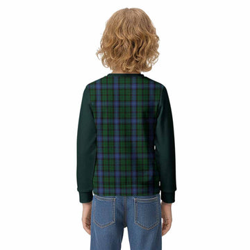 MacIntyre (McIntyre) Tartan Accent Kid Knitted Sweatshirt with Family Crest