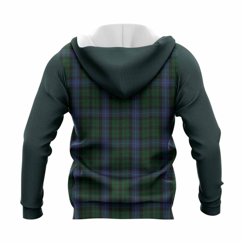 MacIntyre (McIntyre) Tartan Accent Knitted Hoodie with Family Crest