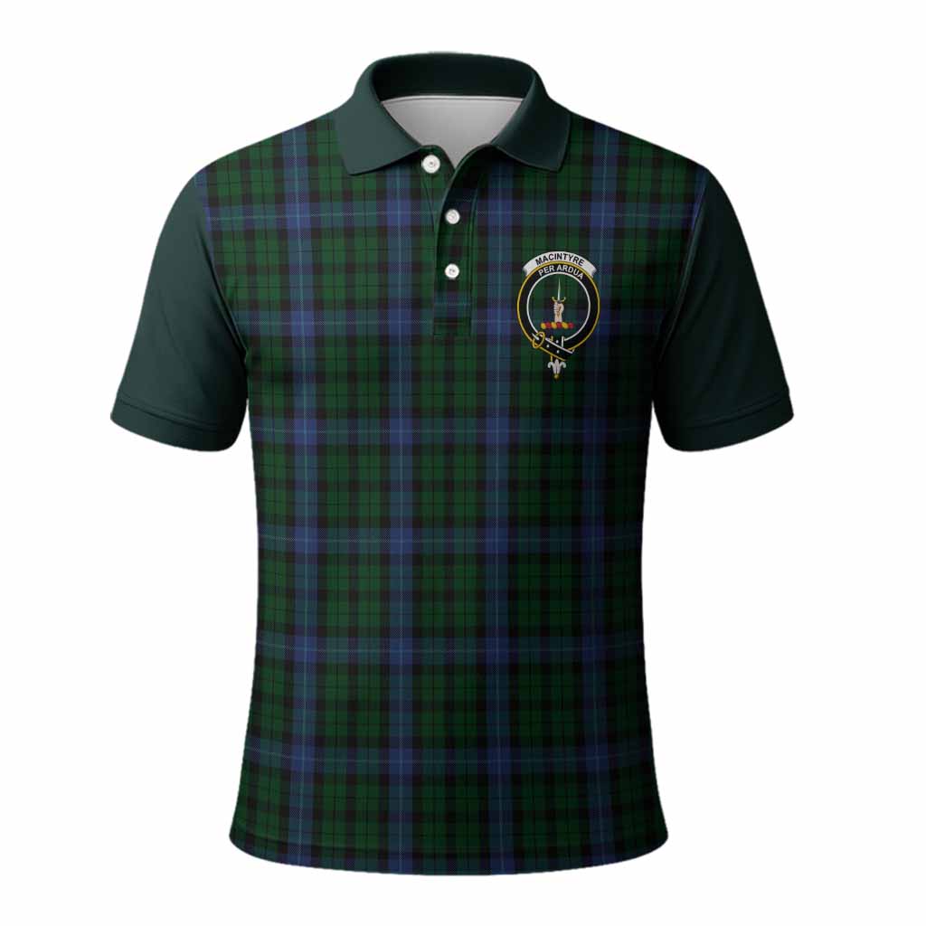 MacIntyre (McIntyre) Tartan Accent Polo Shirt with Family Crest