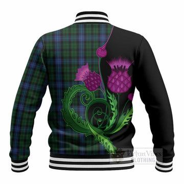 MacIntyre (McIntyre) Tartan Baseball Jacket Traditional Scottish Thistle