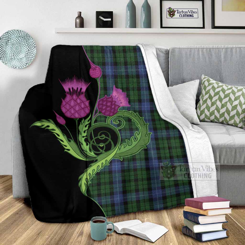 MacIntyre (McIntyre) Tartan Blanket Traditional Scottish Thistle - Tartan Vibes Clothing