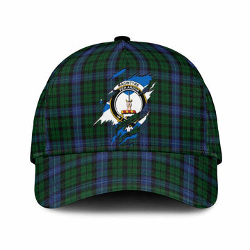 MacIntyre (McIntyre) Tartan Classic Cap with Family Crest In Me Style