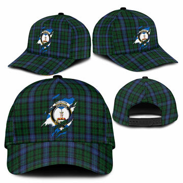 MacIntyre (McIntyre) Tartan Classic Cap with Family Crest In Me Style