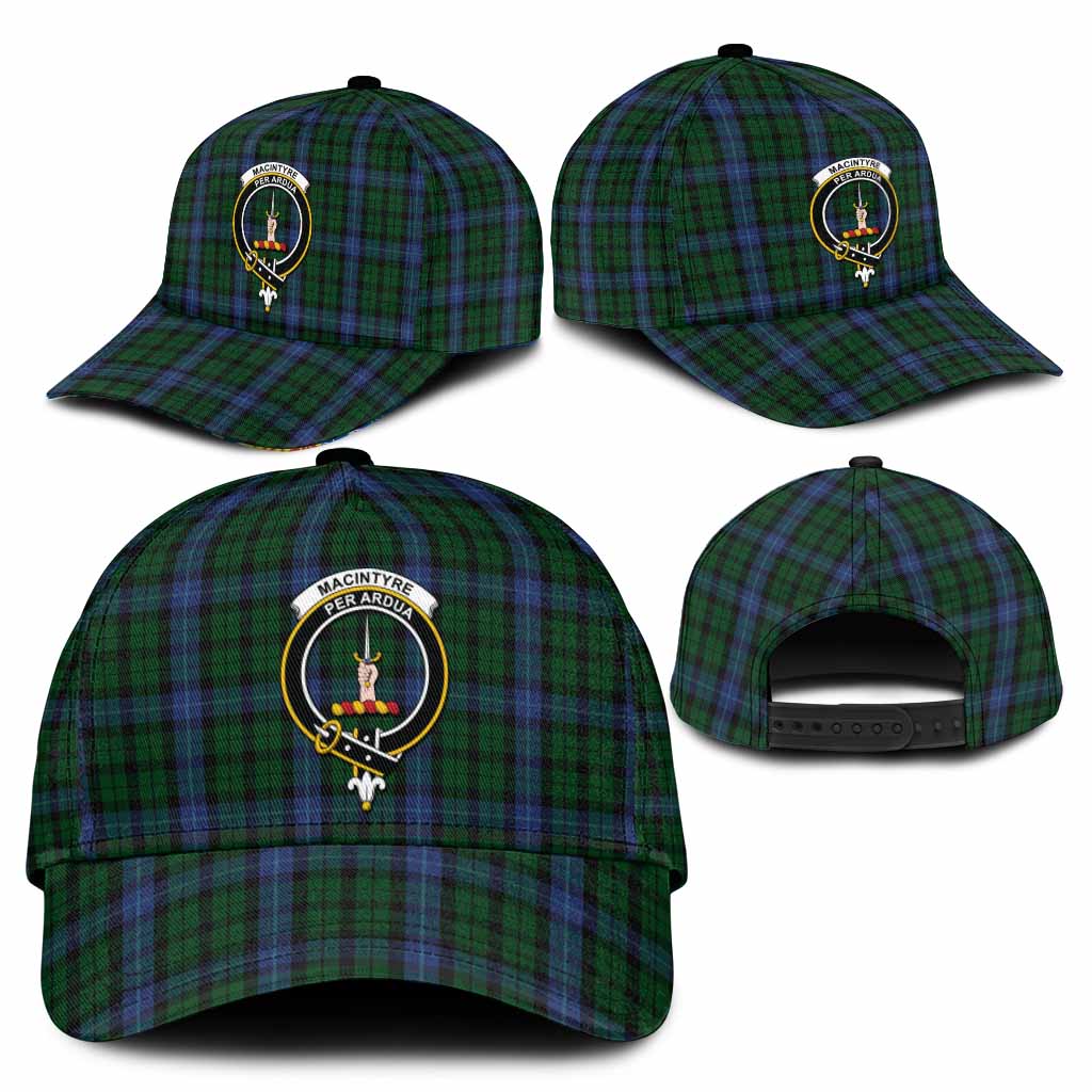 MacIntyre (McIntyre) Tartan Classic Cap with Family Crest