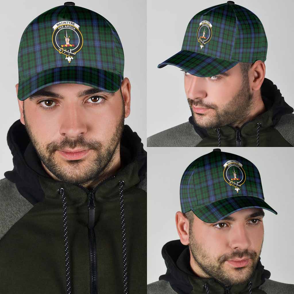 MacIntyre (McIntyre) Tartan Classic Cap with Family Crest