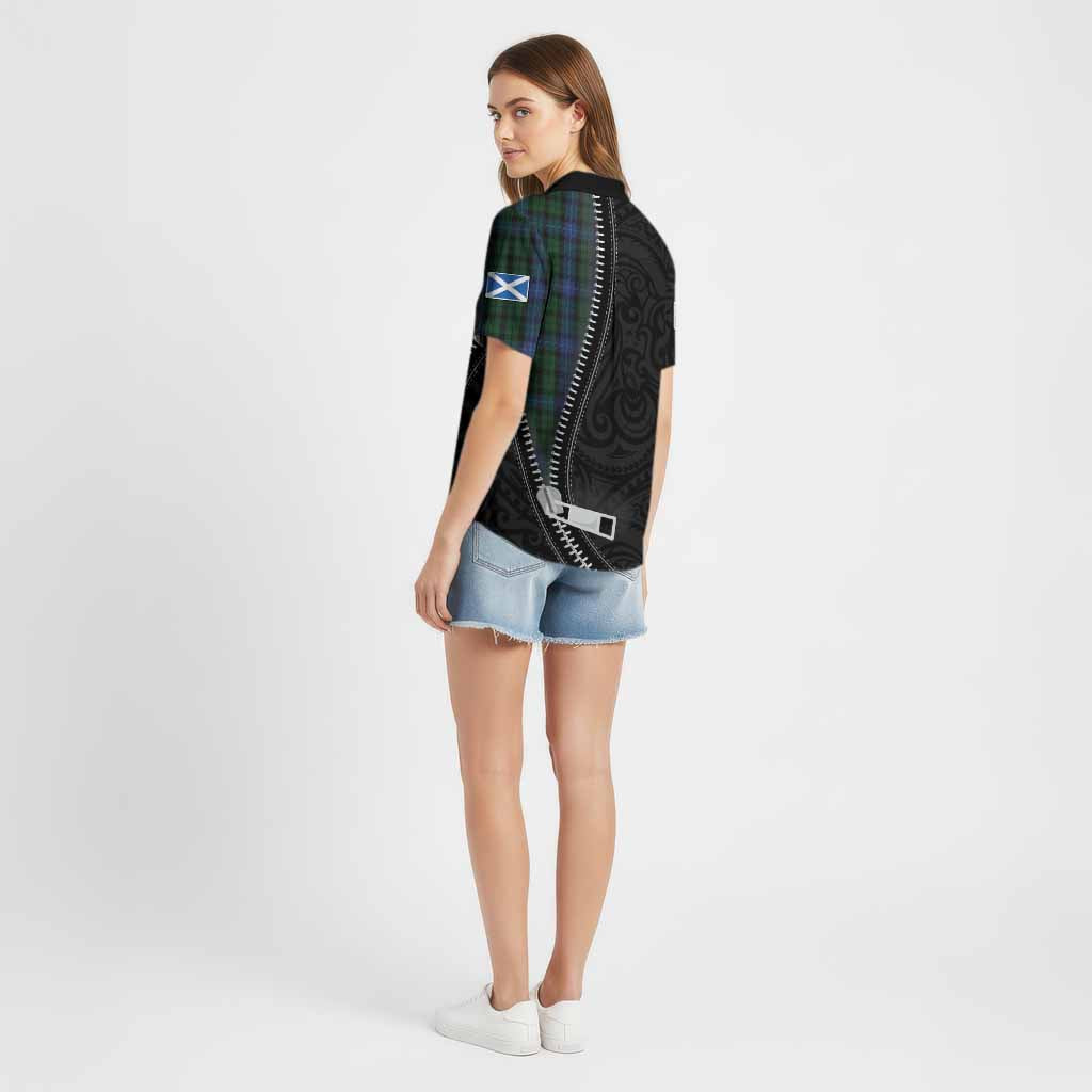 MacIntyre (McIntyre) Tartan Cotton Hawaiian Shirt New Zealand Pattern Unique Zipper Stylized