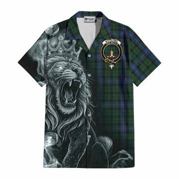 MacIntyre (McIntyre) Tartan Cotton Hawaiian Shirt Roaring Lion Heritage