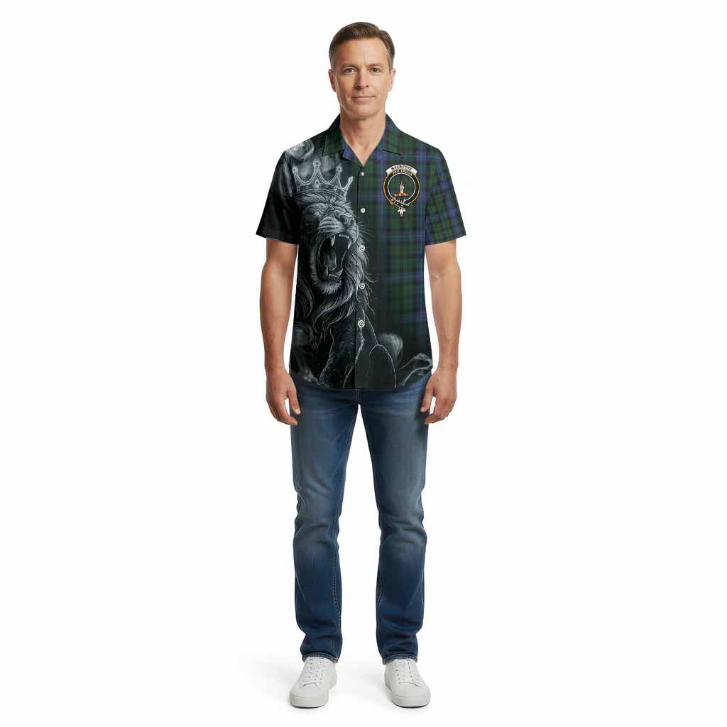 MacIntyre (McIntyre) Tartan Cotton Hawaiian Shirt Roaring Lion Heritage