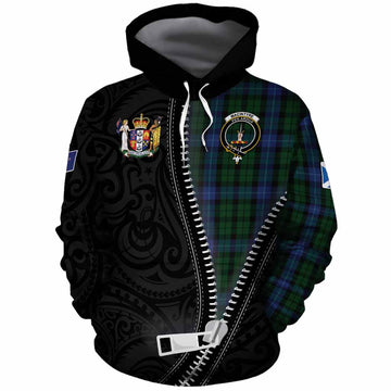 MacIntyre (McIntyre) Tartan Cotton Hoodie New Zealand Pattern Unique Zipper Stylized