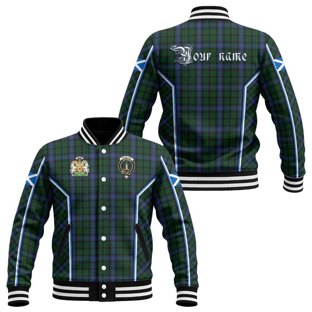 MacIntyre (McIntyre) Tartan Crest Baseball Jacket Scotland Coat of Arm Flag Style - Tartan Vibes Clothing