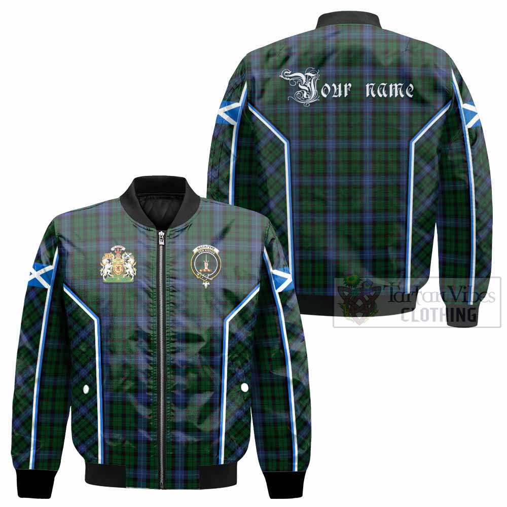 MacIntyre (McIntyre) Tartan Crest Bomber Jacket Scotland Coat of Arm Flag Style - Tartan Vibes Clothing