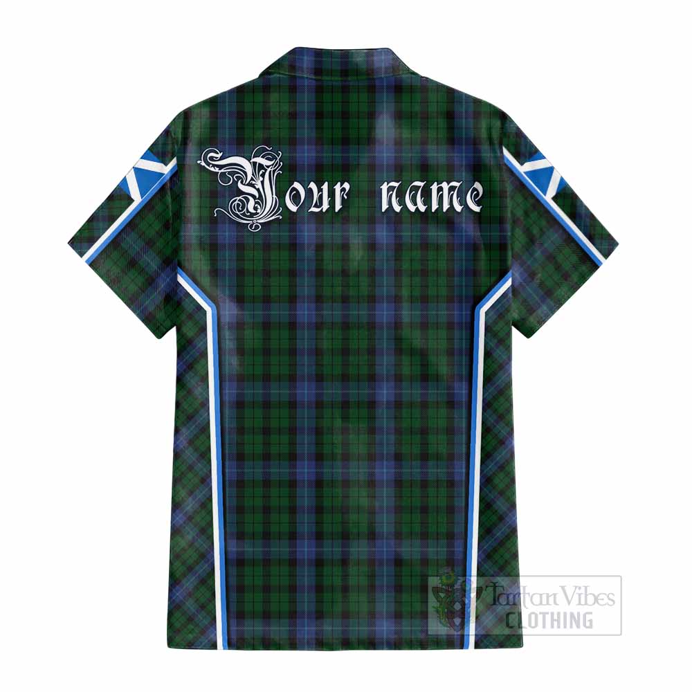 MacIntyre (McIntyre) Tartan Crest Cotton Hawaiian Shirt Scotland Coat of Arm Flag Style - Tartan Vibes Clothing