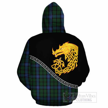 MacIntyre (McIntyre) Tartan Crest Cotton Hoodie Legendary Dragon Knot Half Style