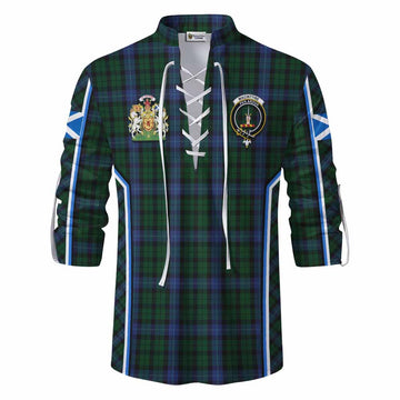 MacIntyre (McIntyre) Tartan Crest Ghillie Kilt Shirt Scotland Coat of Arm Flag Style - Tartan Vibes Clothing