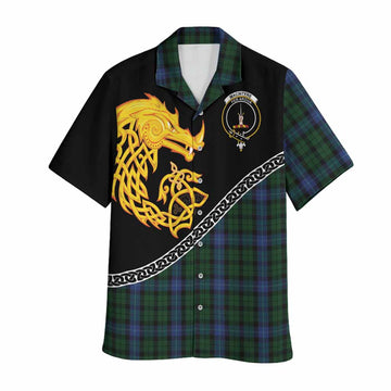 MacIntyre (McIntyre) Tartan Crest Hawaiian Shirt Legendary Dragon Knot Half Style