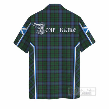 MacIntyre (McIntyre) Tartan Crest Hawaiian Shirt Scotland Coat of Arm Flag Style