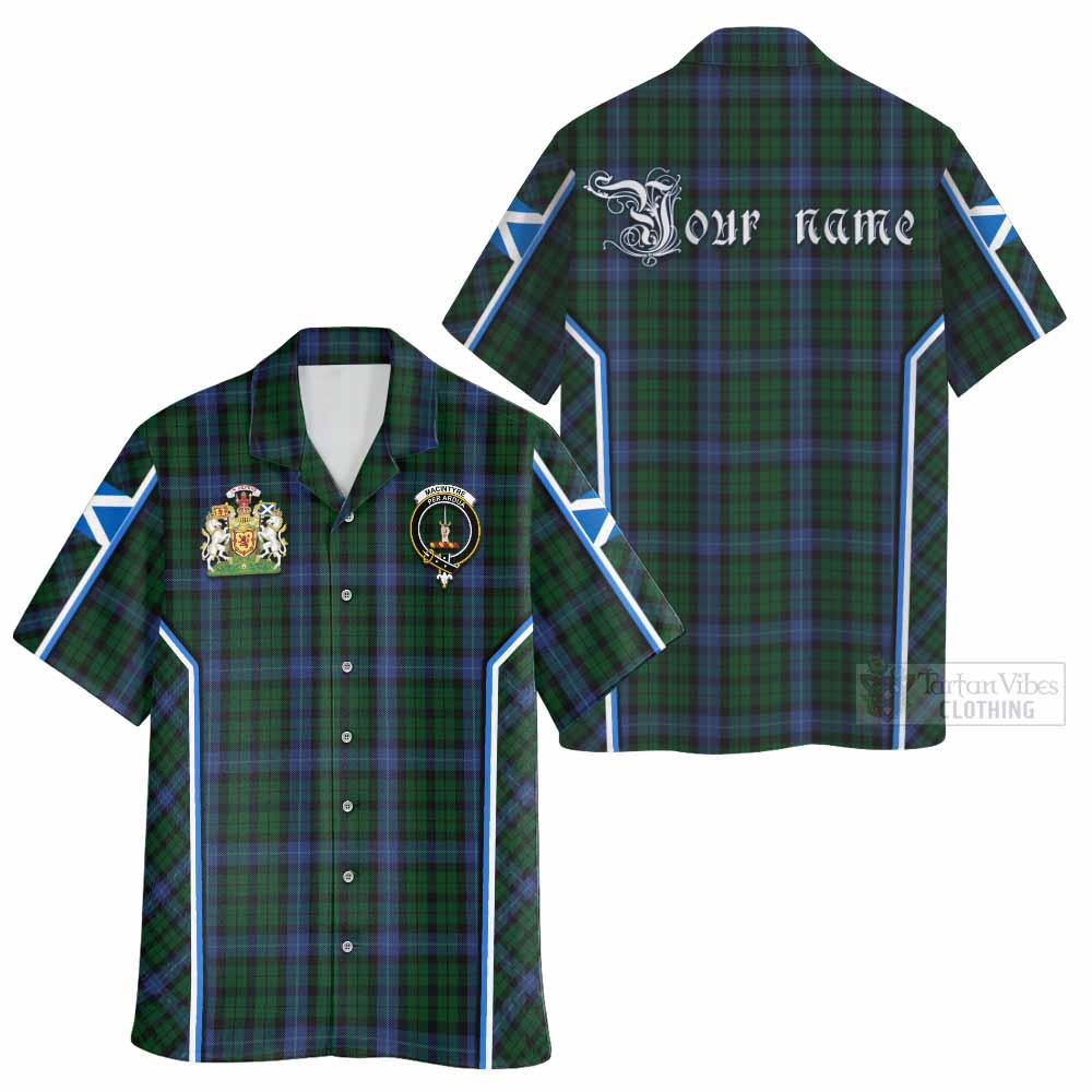 MacIntyre (McIntyre) Tartan Crest Hawaiian Shirt Scotland Coat of Arm Flag Style - Tartan Vibes Clothing
