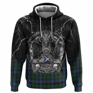 MacIntyre (McIntyre) Tartan Crest Hoodie Celtic Odin's Raven Legacy