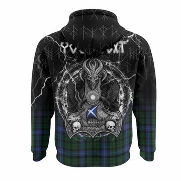 MacIntyre (McIntyre) Tartan Crest Hoodie Celtic Odin's Raven Legacy