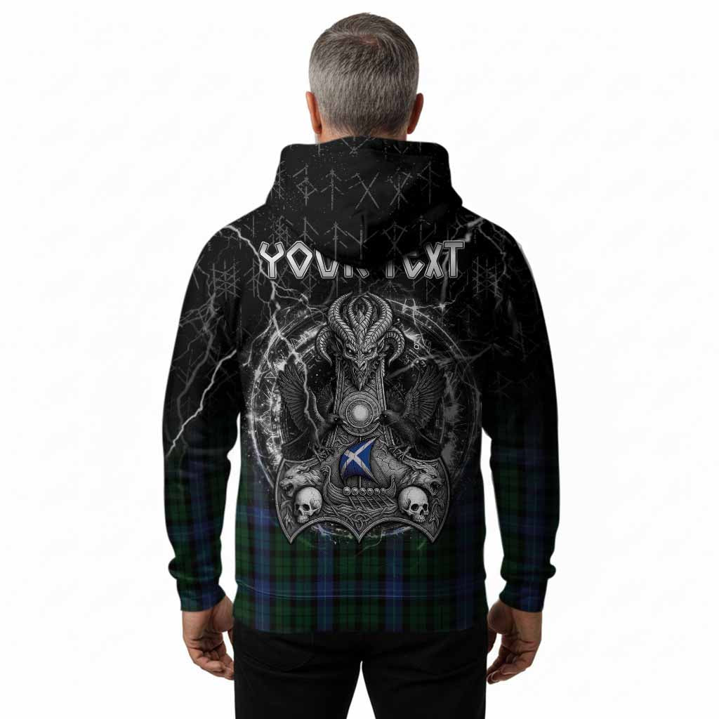 MacIntyre (McIntyre) Tartan Crest Hoodie Celtic Odin's Raven Legacy