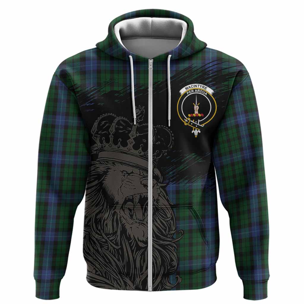 MacIntyre (McIntyre) Tartan Crest Hoodie Crowned Lion Heritage Style