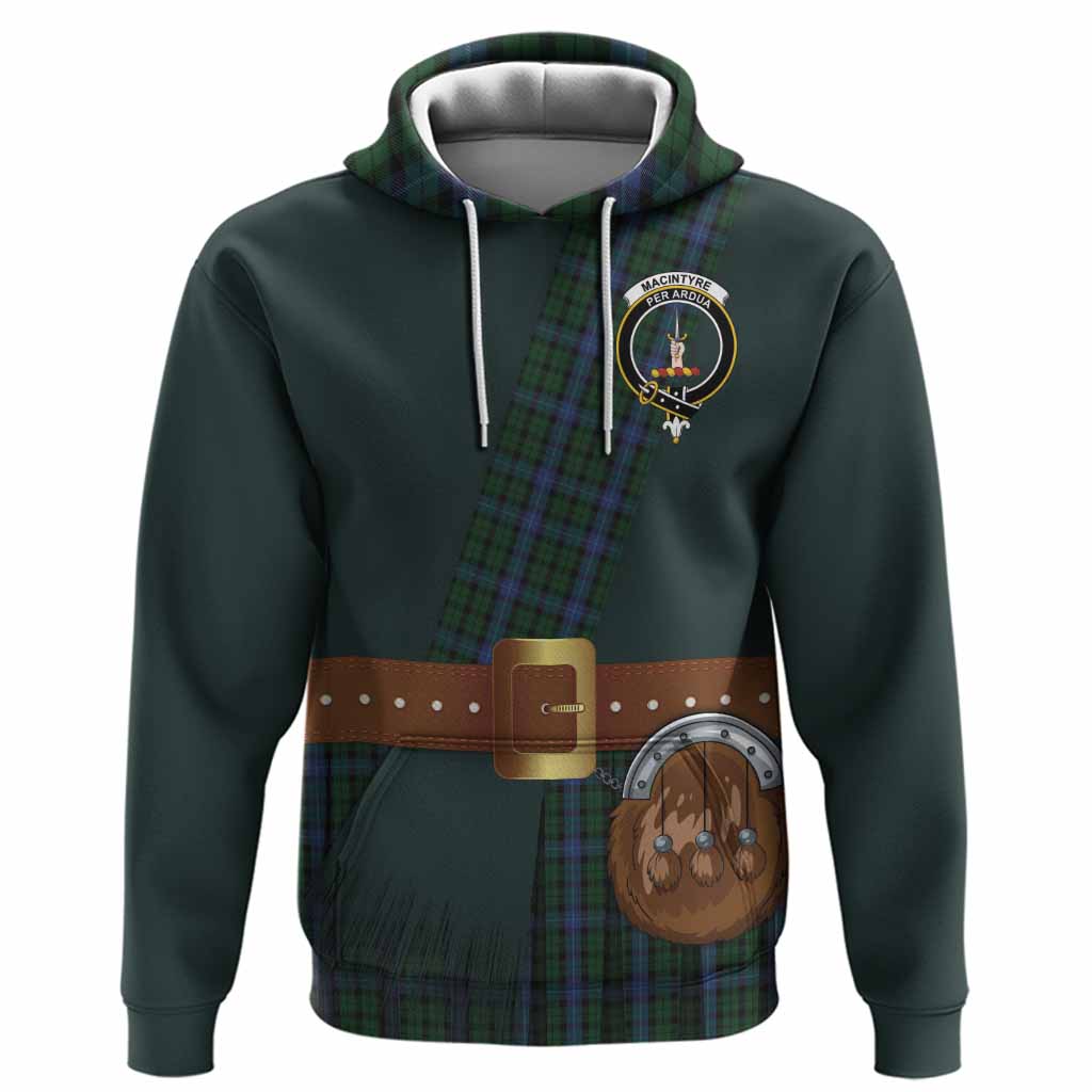 MacIntyre (McIntyre) Tartan Crest Hoodie Kilt Costume Style