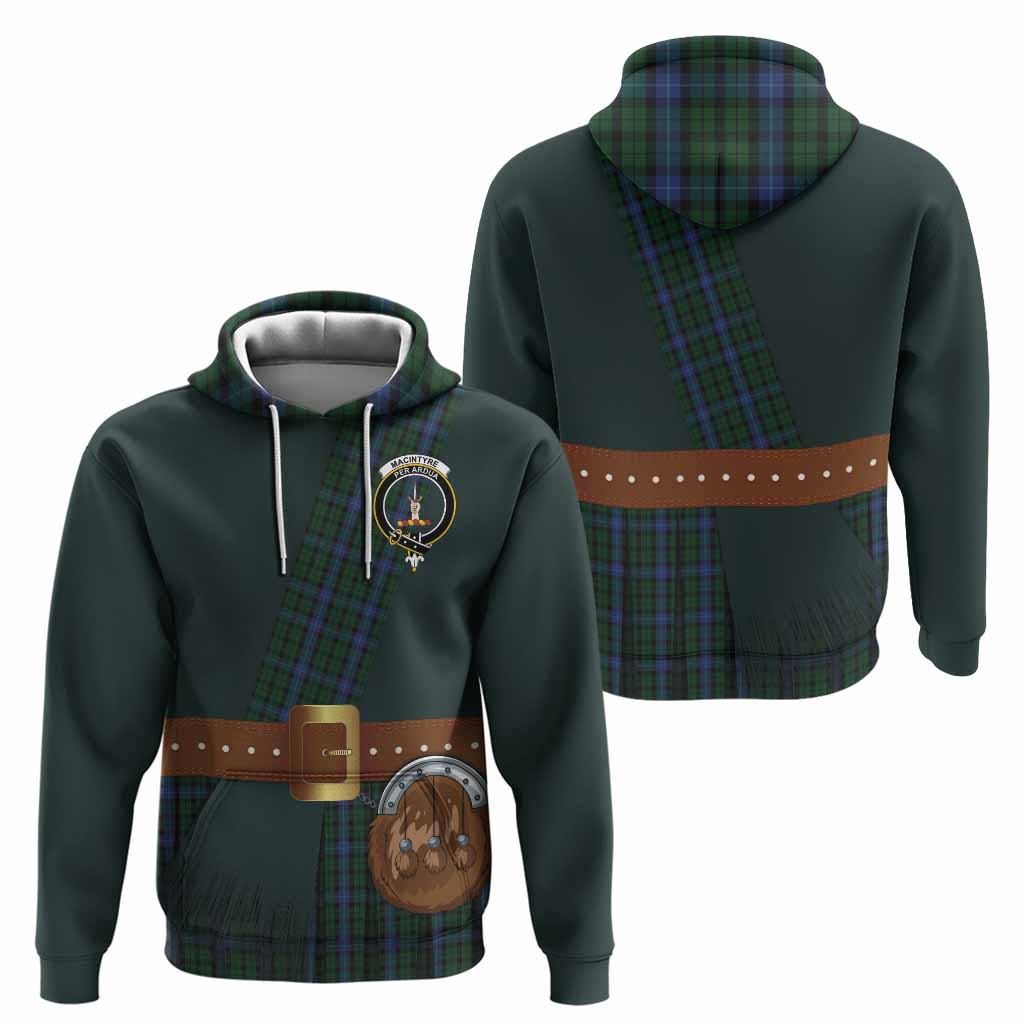 MacIntyre (McIntyre) Tartan Crest Hoodie Kilt Costume Style
