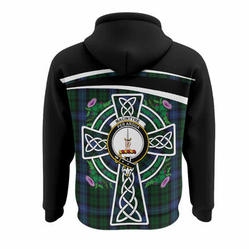 MacIntyre (McIntyre) Tartan Crest Hoodie Scottish Thistle Celtic Cross Alba Gu Brath