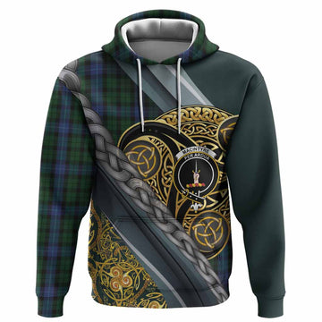 MacIntyre (McIntyre) Tartan Crest Hoodie Scottish Triskele Celtic