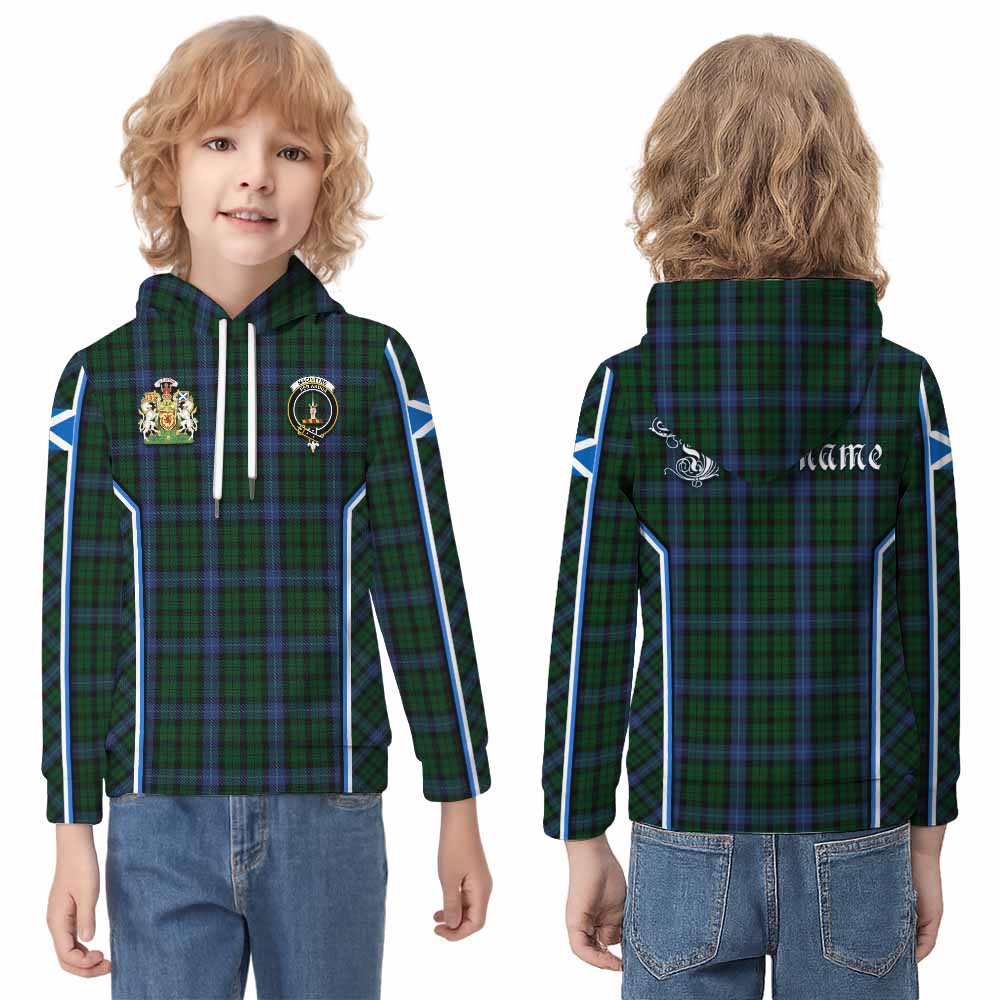 MacIntyre (McIntyre) Tartan Crest Kid Hoodie Scotland Coat of Arm Flag Style - Tartan Vibes Clothing