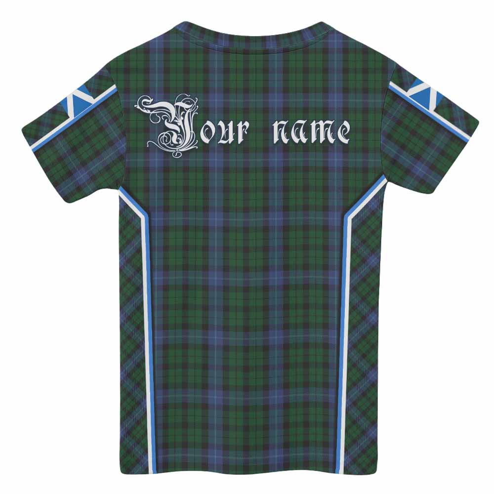 MacIntyre (McIntyre) Tartan Crest Kid T-shirt Scotland Coat of Arm Flag Style - Tartan Vibes Clothing