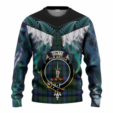 MacIntyre (McIntyre) Tartan Crest Knitted Sweater New Zealand Maori Korowai Cloak